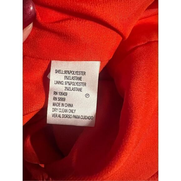 Alex Marie Women 12 Oversized Sleeve Lillian Dress Solid Hot Red Knee Length New - Picture 11 of 11